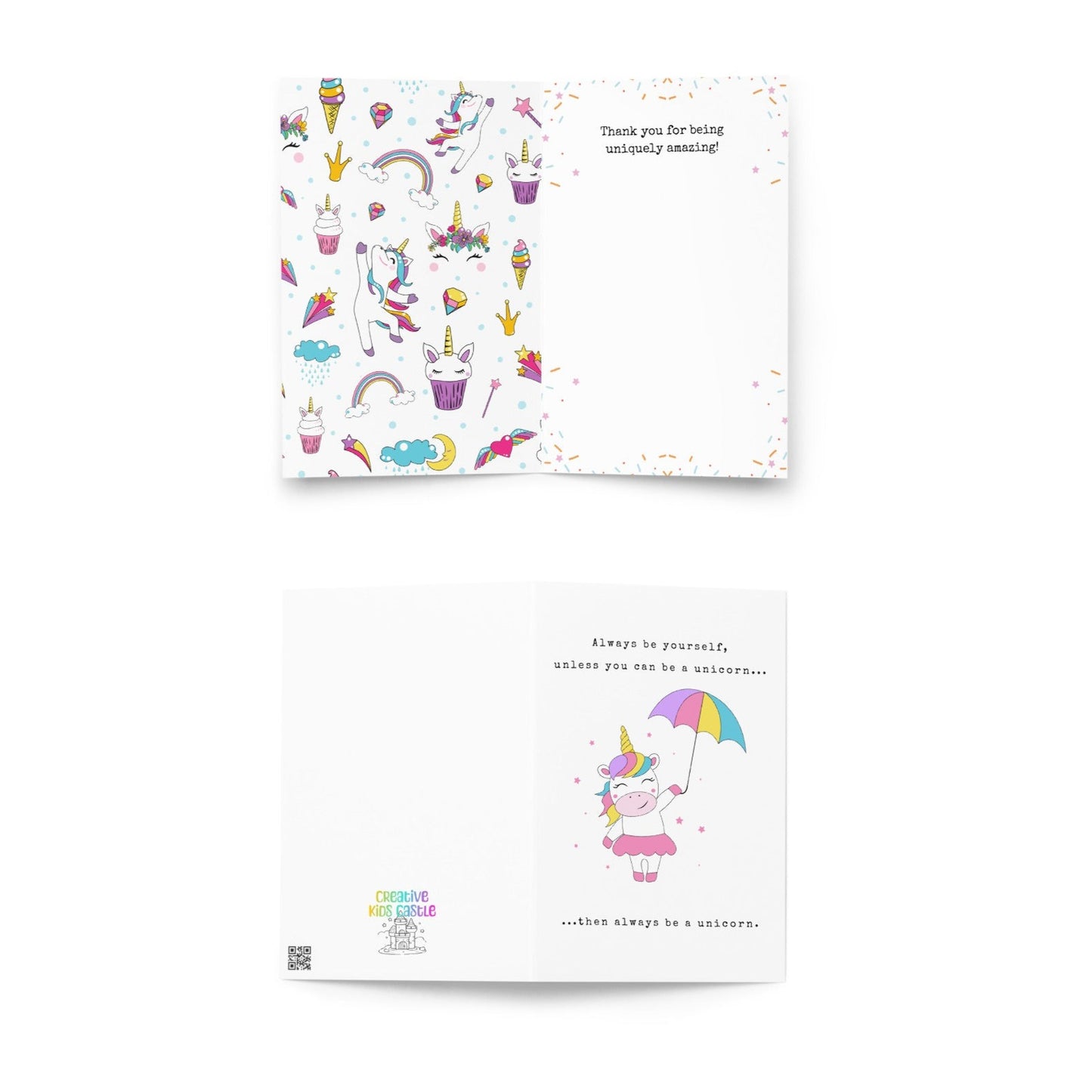 Always be a Unicorn Greeting card