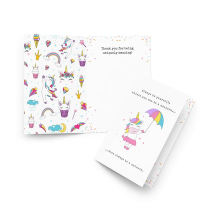 Always be a Unicorn Greeting card