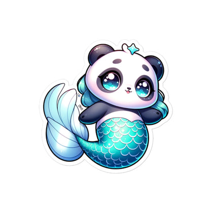 Cute MerPanda Kiss-Cut Sticker