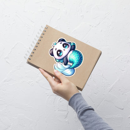 Cute MerPanda Kiss-Cut Sticker