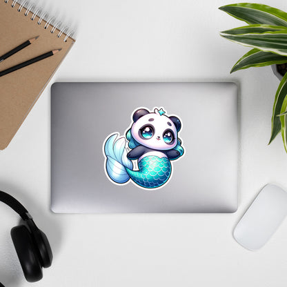 Cute MerPanda Kiss-Cut Sticker