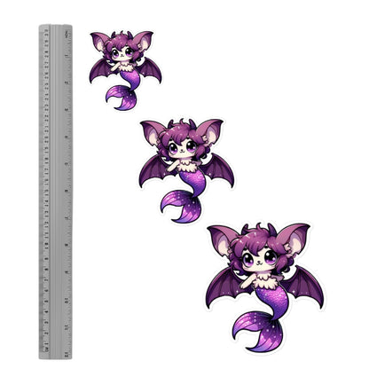 Purple Merbat Kiss-Cut Sticker