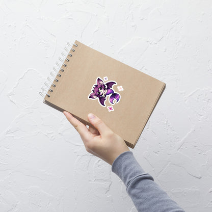 Purple Merbat Kiss-Cut Sticker