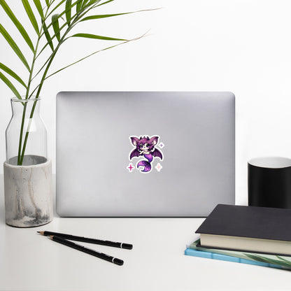 Purple Merbat Kiss-Cut Sticker