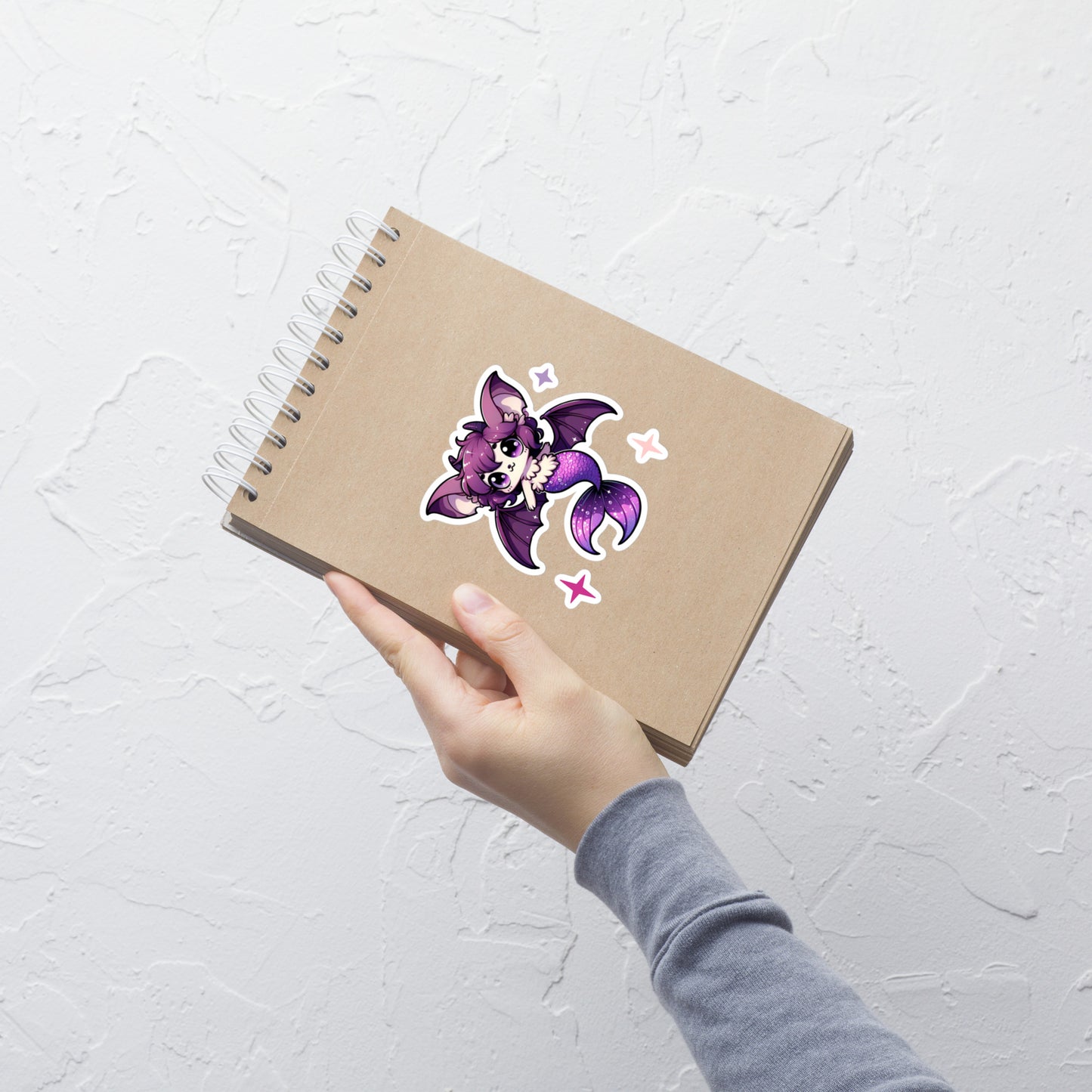 Purple Merbat Kiss-Cut Sticker