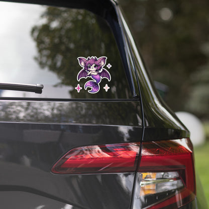 Purple Merbat Kiss-Cut Sticker