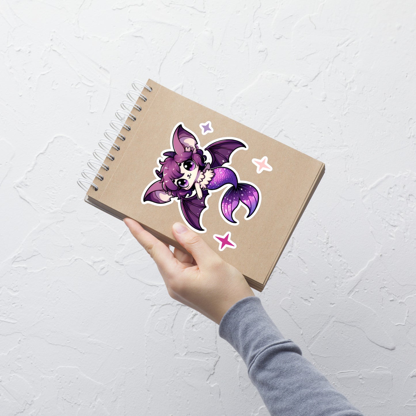 Purple Merbat Kiss-Cut Sticker