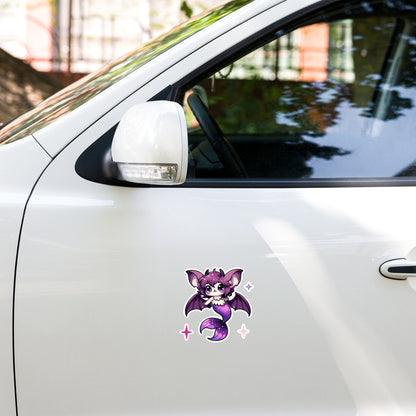 Purple Merbat Kiss-Cut Sticker