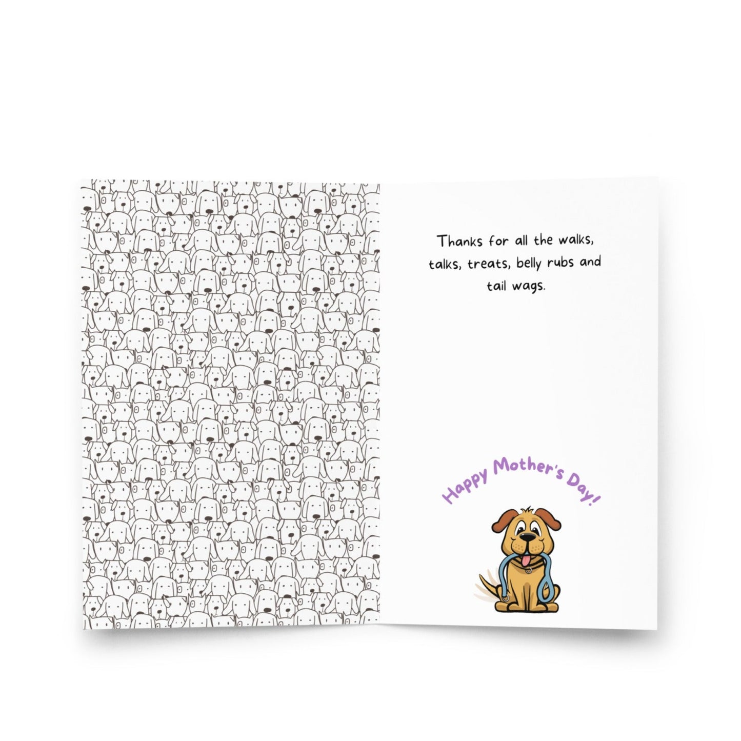 Cute Dog Mom Of The Year Trophy Greeting Card