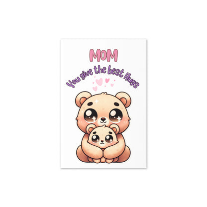 Best Mom Bear Hug Appreciation Card