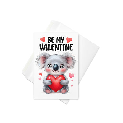 Cute Koala "Be my Valentine" Card