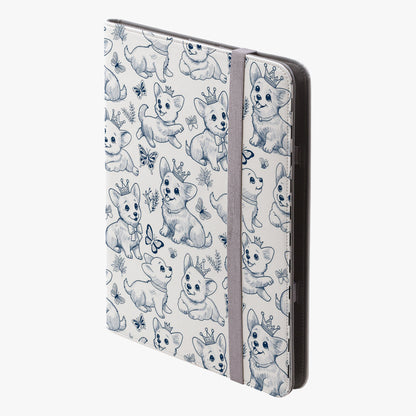 Cute Toile de Jouy playful Corgis IPad Pro 11" or 12.9" Tablet Folio Case