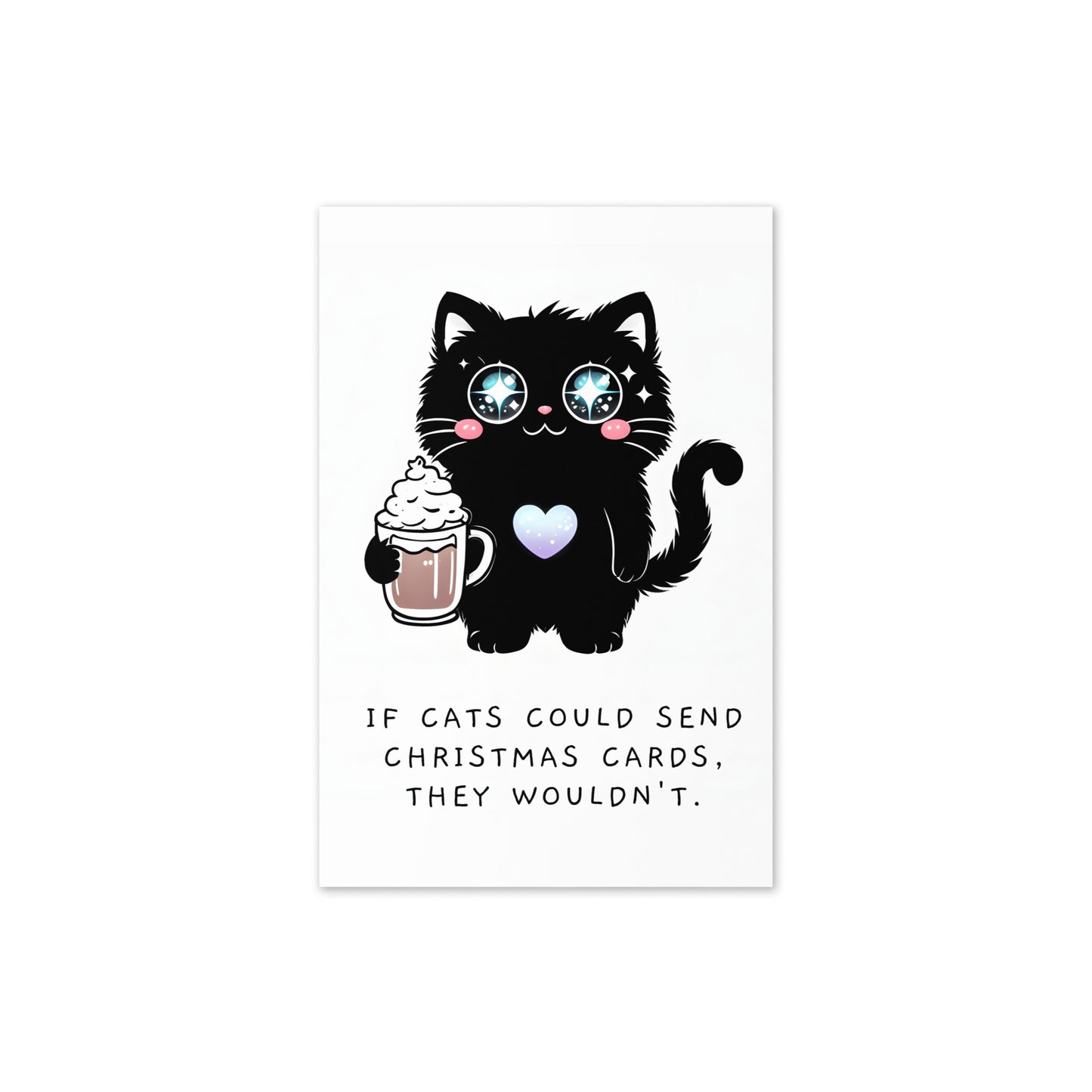 If Cats Could Send Christmas Cards Greeting Card