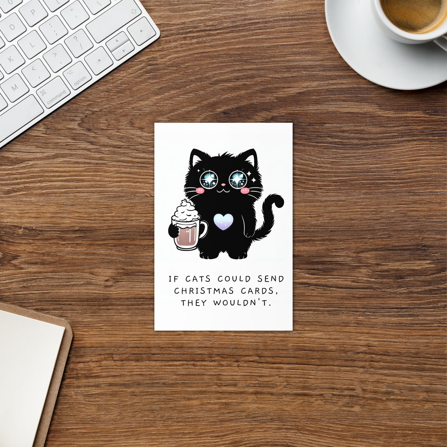 If Cats Could Send Christmas Cards Greeting Card