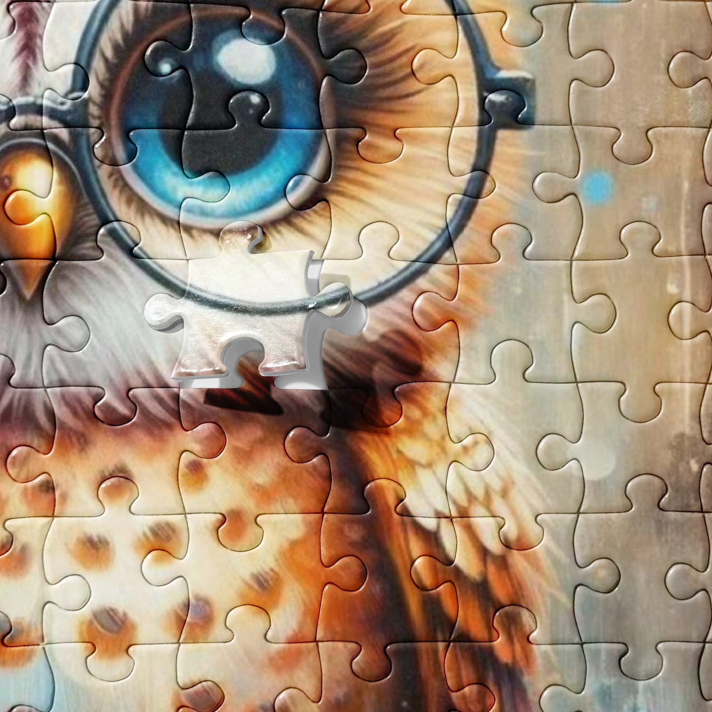 Book Owl with Glasses Jigsaw Puzzle (120, 252, 500 Pieces)