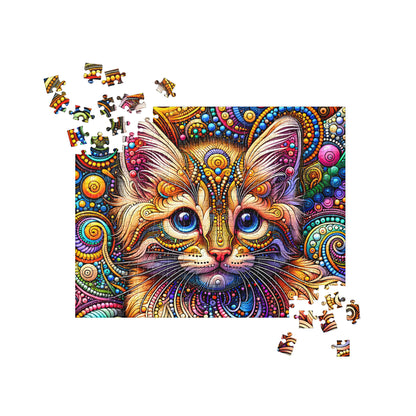 Colorful Kitten Dot Art Puzzle (120, 252, 500-Piece)