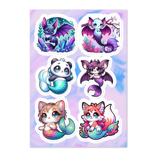 Cute MerAnimal Sticker Sheet