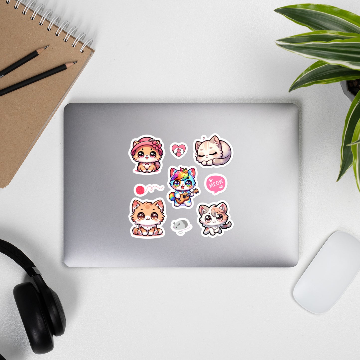 Cute Kawaii Cats & Toys Stickers