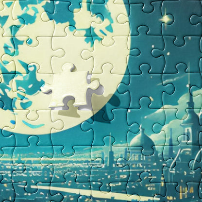 Moonlit Mice on a Rooftop Jigsaw Puzzle (120, 252, 500-Piece)