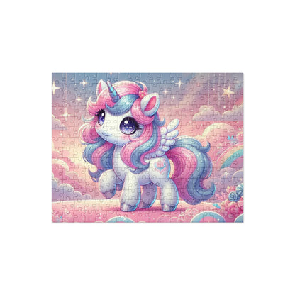 Cute Pastel Unicorn in the Clouds Jigsaw Puzzle (120, 252, 500 Pieces)