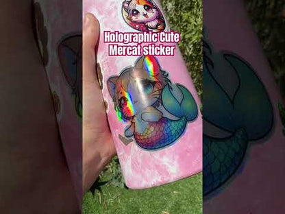 Mercat Underwater Scene Holographic Kiss-Cut Stickers